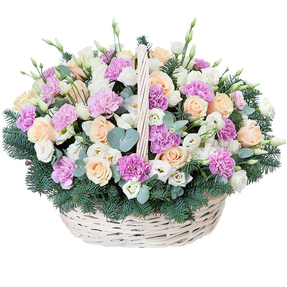 Цветы в корзинке "Свидание" Цветы в корзинке "Свидание"
